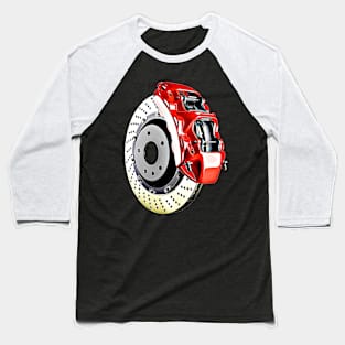 Brake Disc Cartoon Baseball T-Shirt